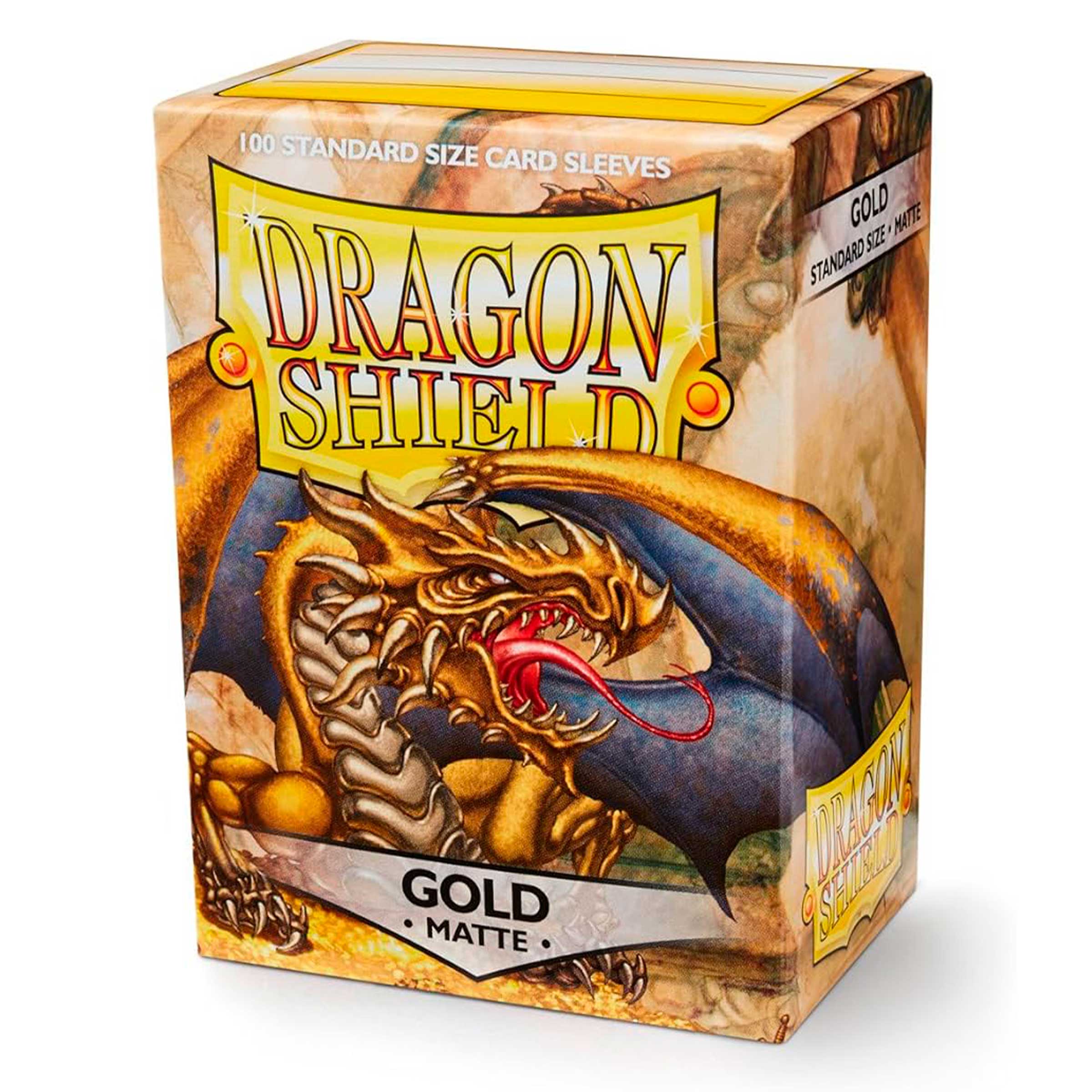 Protectores Estándar Dragon Shield Matte Gold