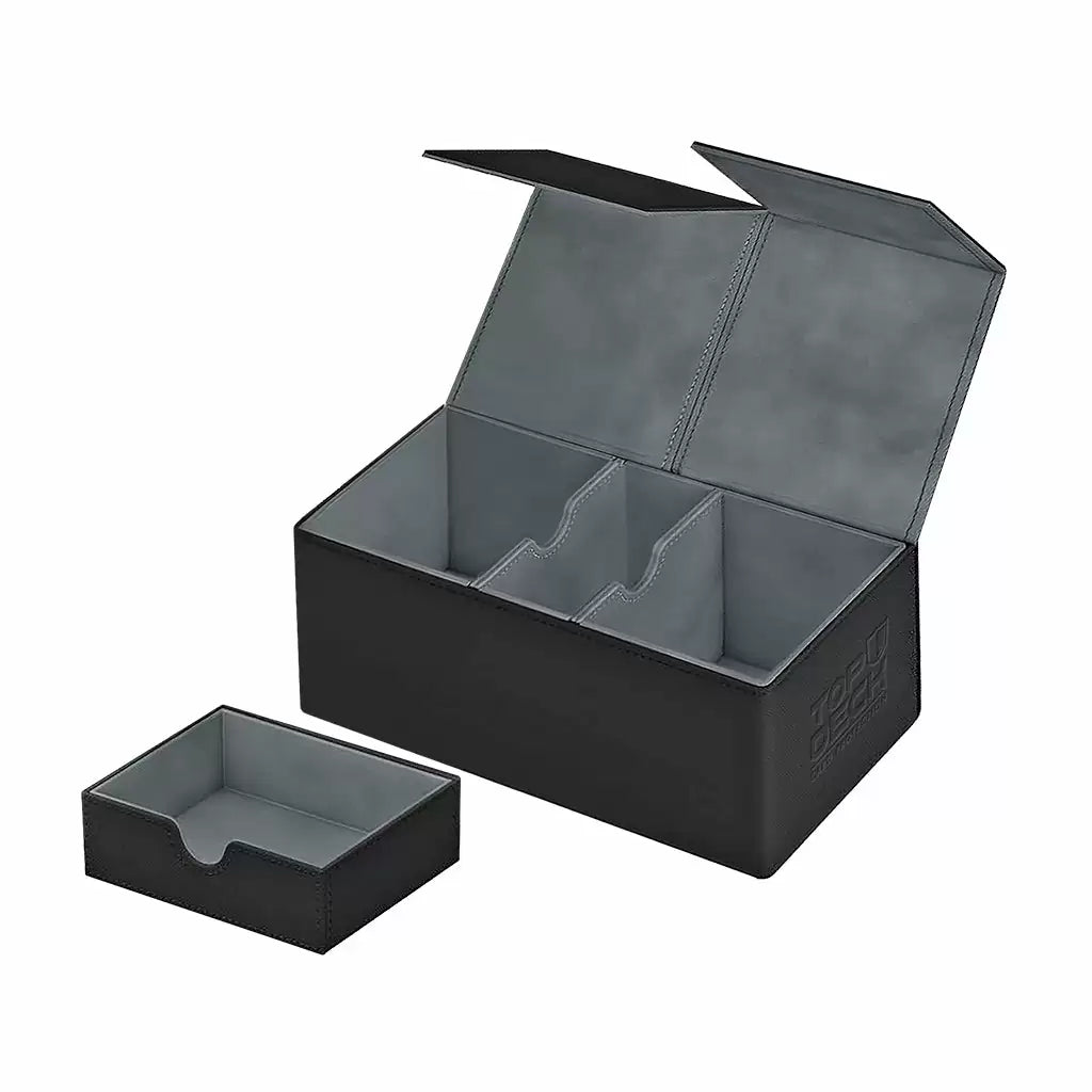 Deck Box Cuero Top Deck Dual Dice Top Box 200 Negro