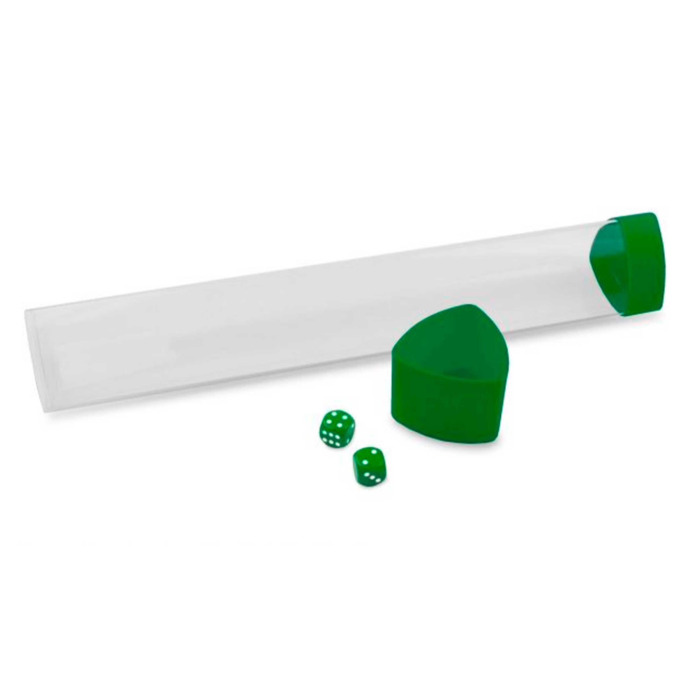 Porta Playmat BCW Playmat Tube con Dados Verde