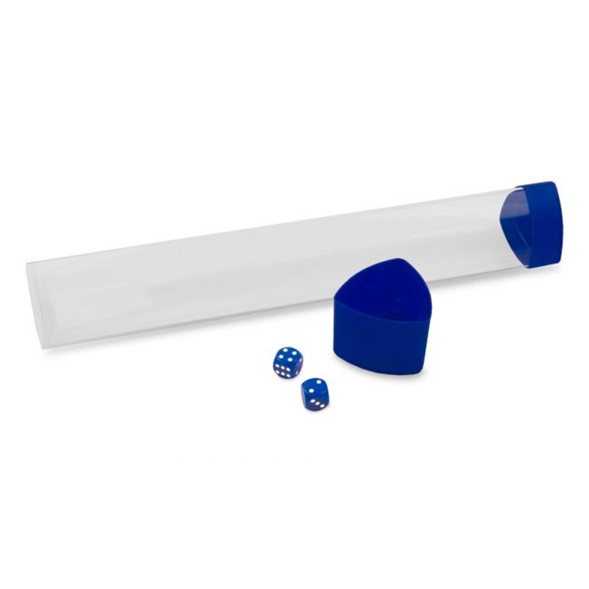 Porta Playmat BCW Playmat Tube con Dados Azul